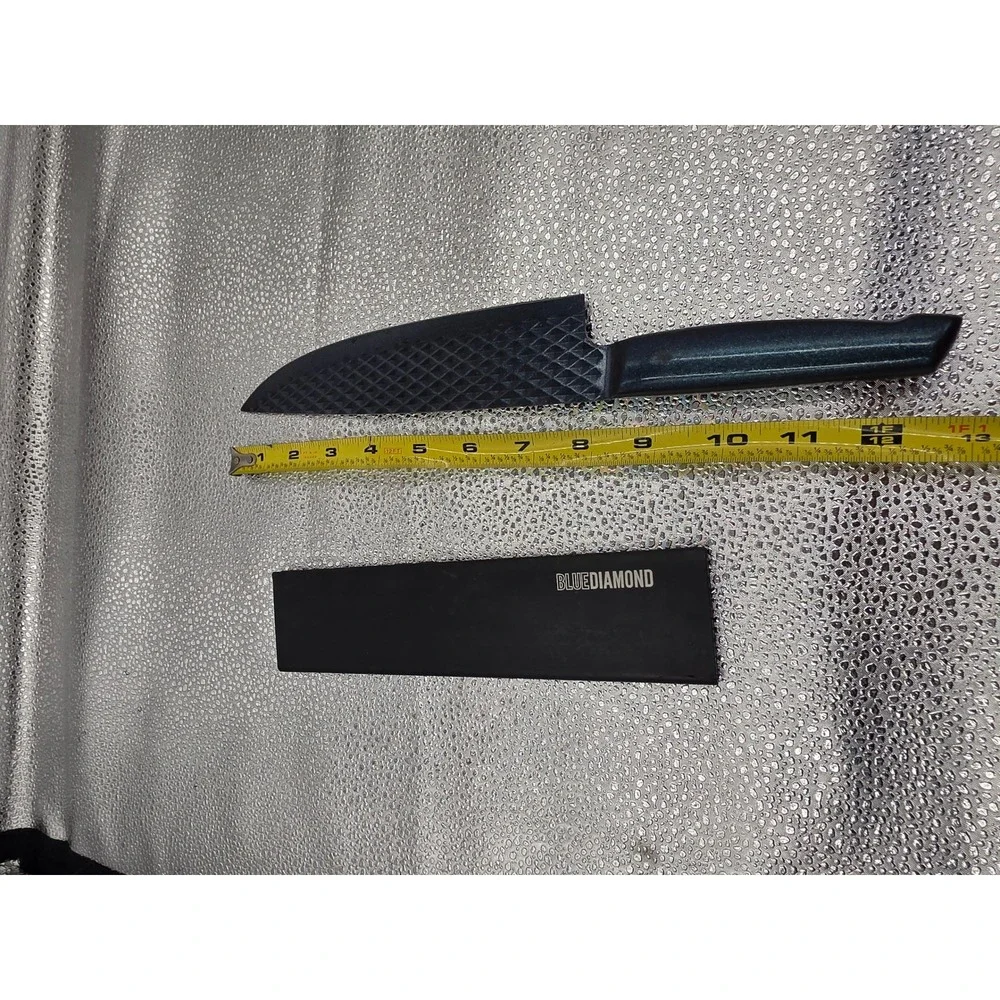 Blue Diamond SharpStone 8 inch Chef Knife Non-Stick Stainless Steel‎ Sheath O2